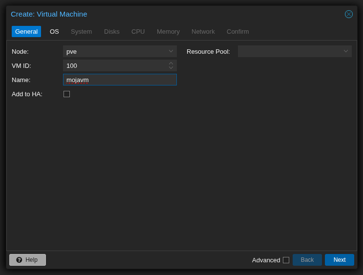 Tworzenie maszyny wirtualnej